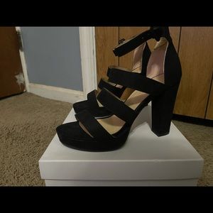 Black Strapy Chinese Laundry Heels